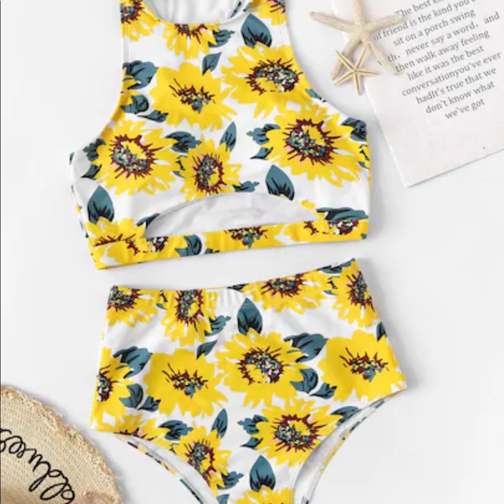 Floral Two Piece Swimsuit